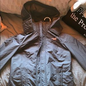 Grey Hollister All Weather Jacket Size Medium
